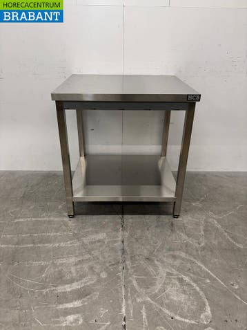 Table de travail en acier inoxydable avec piètement 80 x 70, Verzenden