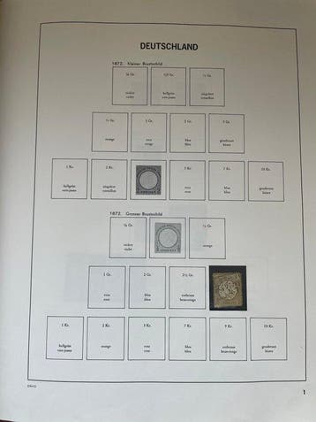 Allemagne, Grande-Bretagne, Suisse 1858/1992 - 3 collections, Timbres & Monnaies