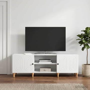 vidaXL TV Kast Wit 150 x 31 x 50 cm Bewerkt hout, Verzenden, Nieuw