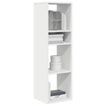 vidaXL Boekenkast 34x31x112 cm bewerkt hout wit, Verzenden, Nieuw
