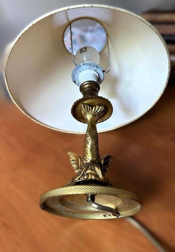 Lampe de table - Laiton doré - Lampes de table en Laiton