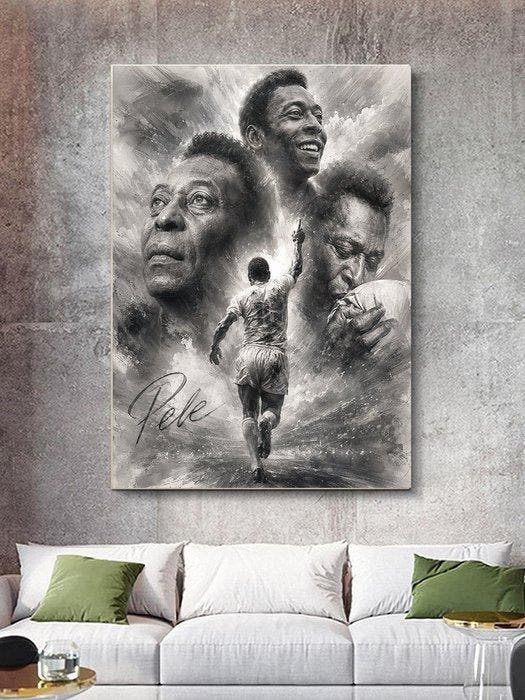 Shayer - Pelé – The Eternal King - XL - 60x80cm - 1/1, Verzamelen, Overige Verzamelen