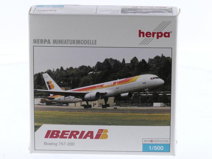 Schaal 1:500 Herpa 513772 Boeing 757-200 Iberia Reg. EC-H..., Hobby & Loisirs créatifs, Modélisme | Avions & Hélicoptères, Enlèvement ou Envoi