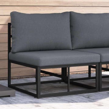 Zwarte Tuinbank | 52% korting retour deal | Snel wezen!, Tuin en Terras, Tuinbanken, Verzenden, Zo goed als nieuw, Aluminium