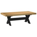vidaXL Salontafel NOAIN X-vormige poten 120x60x40 cm massief, Huis en Inrichting, Verzenden, Nieuw