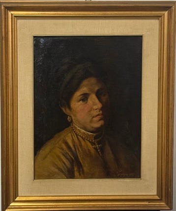 Gioacchino Toma (1836-1891),Attr. - Ritratto di Donna
