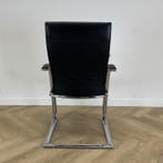 ahrend 350 Design vergaderstoel met hoge rug en slede frame,, Huis en Inrichting, Gebruikt, Zwart, Eén