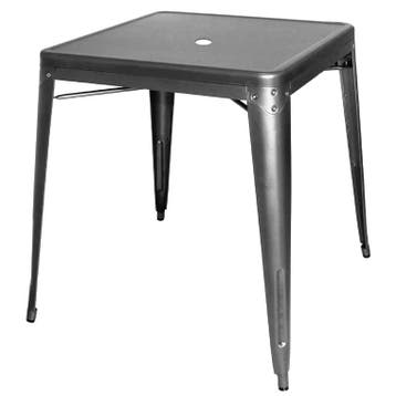 Tafel | Staal | Grijs | In-/Outdoor | Parasolgat |, Verzenden, Nieuw in verpakking