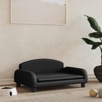vidaXL Hondenmand 70x45x30 cm kunstleer zwart, Verzenden, Nieuw