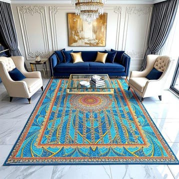 Luxe Isfahan zijden tapijt Hybrid Design - met de hand, Huis en Inrichting, Stoffering | Tapijten en Vloerkleden, Nieuw