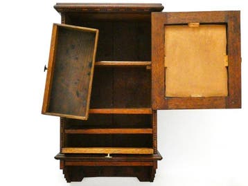 Handvervaardigd - Armoire à pharmacie - Très rare et unique, Antiquités & Art