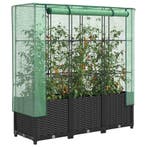 vidaXL Plantenbak verhoogd met kashoes 120x40x138 cm, Verzenden, Nieuw