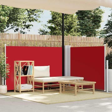 vidaXL Windscherm uittrekbaar 120x600 cm rood, Tuin en Terras, Verzenden, Nieuw
