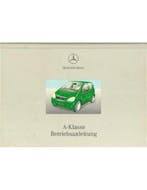 2000 MERCEDES BENZ A KLASSE INSTRUCTIEBOEKJE DUITS, Ophalen of Verzenden