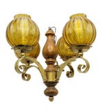 Plafondlamp - IJzer, Hout - Paperback