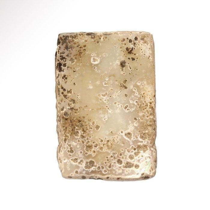 Sumerian parelmoer Inlegplaat met hert, Antiquités & Art, Antiquités | Autres Antiquités