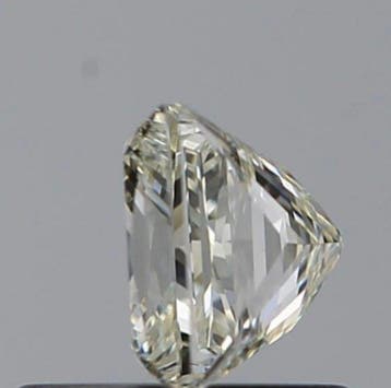 1 pcs Diamant (Natuurlijk) - 0.71 ct - Carré - N (gekleurd)