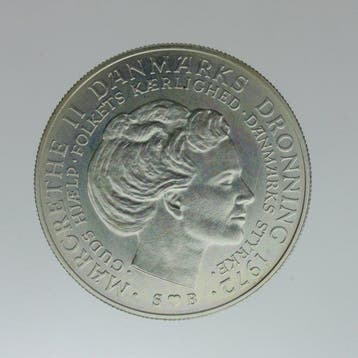 Denemarken. 10 Kroner 1972 / Throne Accession (Zonder, Timbres & Monnaies