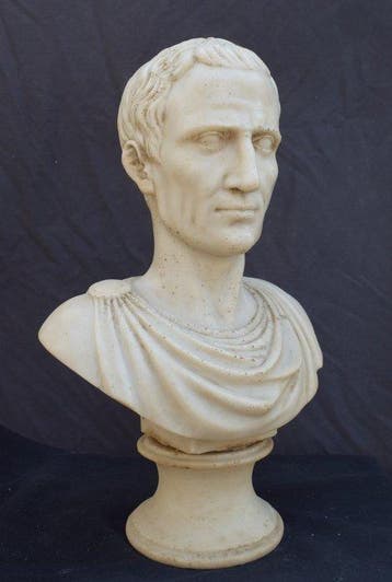 sculptuur, Busto Giulio Cesare - 32 cm - Opnieuw