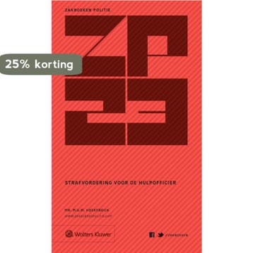 Zakboek strafvordering voor de hulpofficier 2023, Verzenden