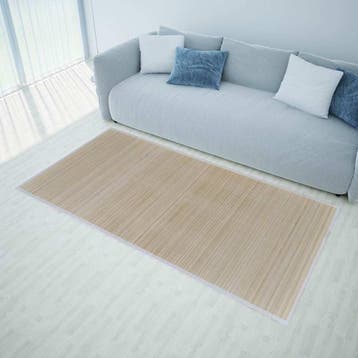 vidaXL Tapijten 2 st rechthoekig 120x180 cm bamboe, Verzenden