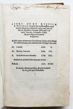 Angeli - [Post Incunable] De Re Rustica - 1521