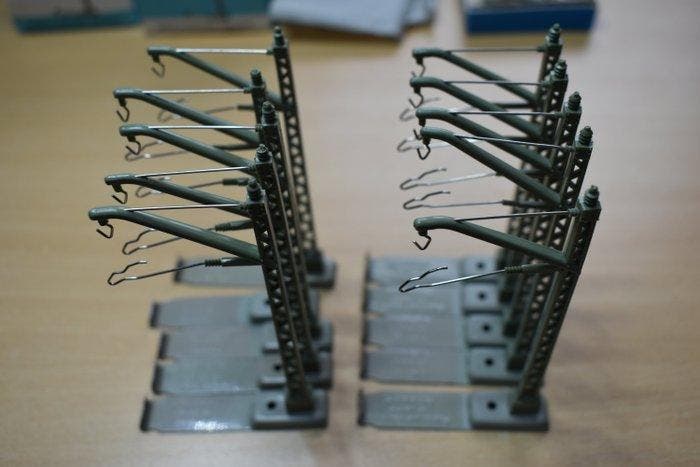 Märklin H0 - 7009/7005 - Bovenleiding (52) - Bovenleiding, Hobby en Vrije tijd, Modeltreinen | H0