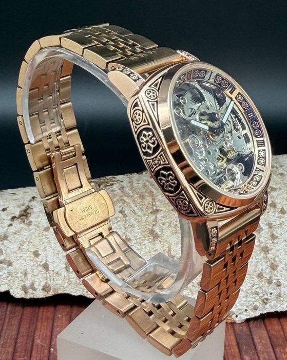 Lindberg-Sons - Antic Skeleton - Sans prix de réserve -, Handtassen en Accessoires, Horloges | Heren