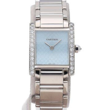 Cartier - Tank Française SM Watch Diamond Bezel - WE1019S3 -