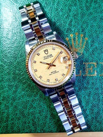Tudor - Prince Date - GOLD DIAMOND LINEN DIAL - Zonder