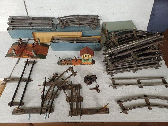 Bing - Blikken speelgoed - Train Set - 1920-1930 - Duitsland, Antiquités & Art, Antiquités | Jouets