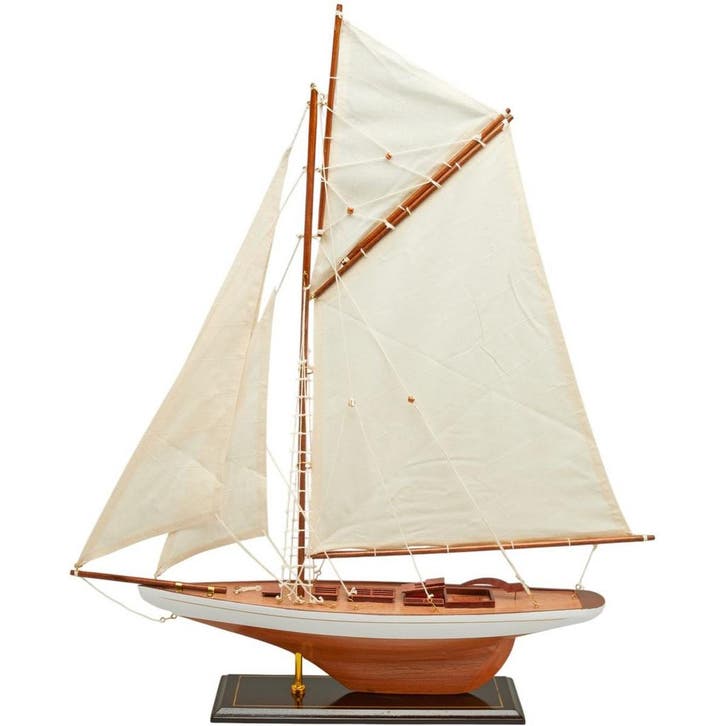 Zeilboot Model 63cm Wit, Hobby & Loisirs créatifs, Modélisme | Bateaux & Navires, Enlèvement ou Envoi