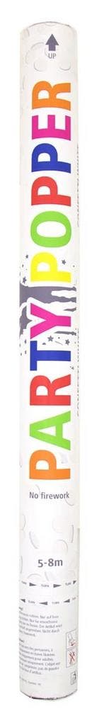 Confetti Kanon Wit 57cm, Verzenden