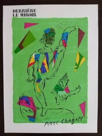 Marc Chagall (1887-1985) - Le cheval rouge + LAcrobat Vert