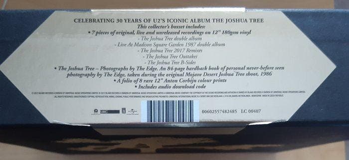 U2 - The Joshua Tree (Box Set, Deluxe Edition, 30th, CD & DVD, Vinyles Singles