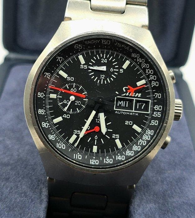 Sinn GMT - Automatic - Chronograph - Titan Ref. 157 - Cal., Handtassen en Accessoires, Horloges | Heren