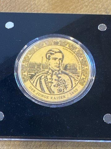 Tsjaad. 3000 Francs 2023 Der Junge Kaiser 1853, 1/200 Oz