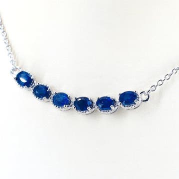 Sans prix de réserve - Collier Plaqué or Saphir - Plaqué or, Bijoux, Sacs & Beauté