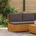 vidaXL Tuinstoel Midden Massief Acacia Hout Bruin, Tuin en Terras, Verzenden, Nieuw