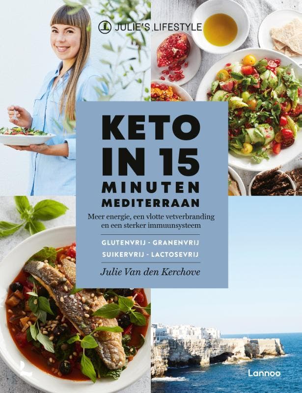 Keto in 15 minuten mediterraan / Julies lifestyle, Boeken, Kookboeken, Zo goed als nieuw, Verzenden