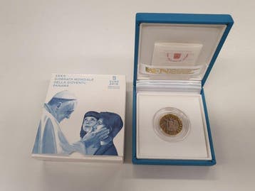 Vatican. 2 Euro / 5 Euro 2019/2020 (3 coins) Proof (Sans, Postzegels en Munten