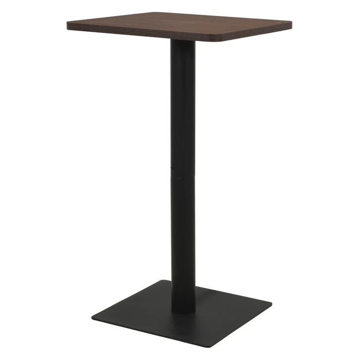 vidaXL Bistrotafel 60x60x107 cm donkeressenkleurig, Maison & Meubles, Tables | Tables à manger, Envoi