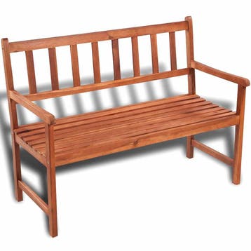 vidaXL Tuinbank 120 cm massief acaciahout, Tuin en Terras, Verzenden, Nieuw