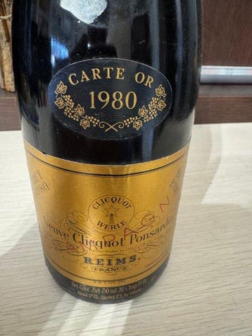 1980 Veuve Clicquot, Carte Or - Champagne Carte Or - 1, Verzamelen, Nieuw