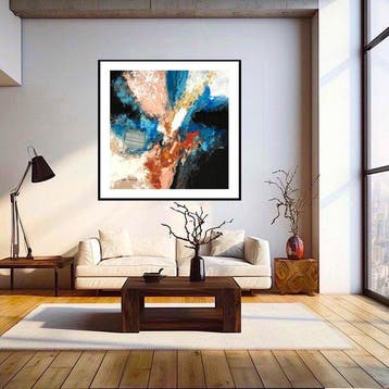 Dam Domido - Abysse- NO RESERVE - 120x120 cm, Antiek en Kunst, Kunst | Schilderijen | Modern
