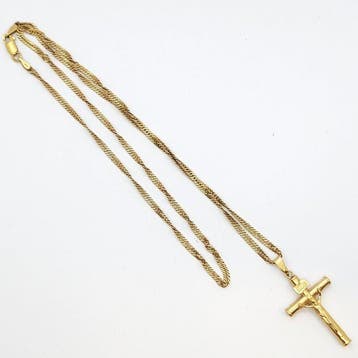 Ketting met hanger - 18 karaat Geel goud
