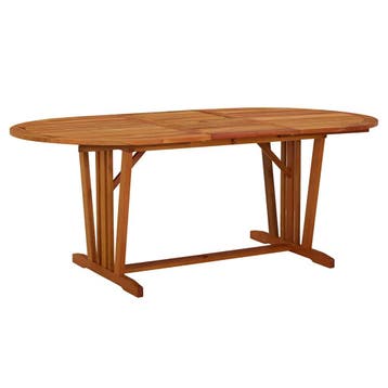 vidaXL Tuintafel 200x100x75 cm massief eucalyptushout, Jardin & Terrasse, Verzenden