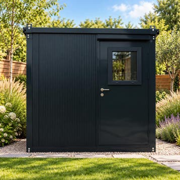 Bekijk dit tuinkantoor prefab 3x2 | raam links, Doe-het-zelf en Bouw, Nieuw