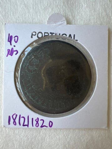 Portugal. D. João VI-D. Pedro IV. 40 Reis (Pataco) 1820/1828