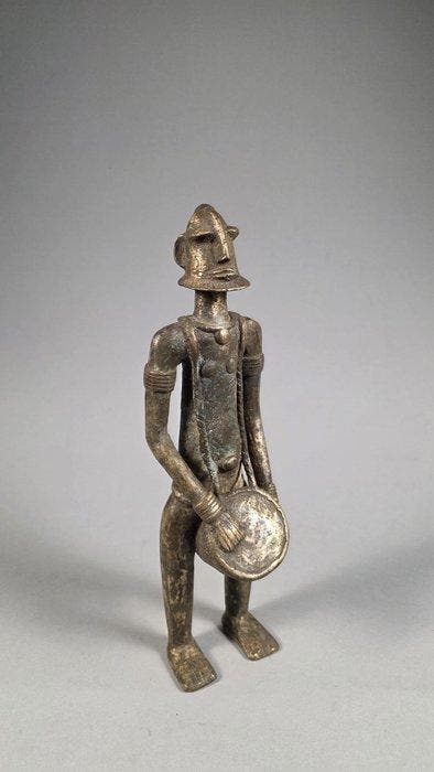 Standbeeld en brons - Dogon - Mali, Antiek en Kunst, Kunst | Niet-Westerse kunst